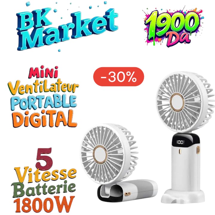 Mini Ventilateur Digital