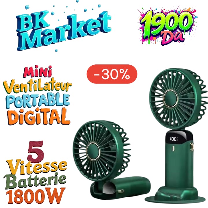 Mini Ventilateur Digital