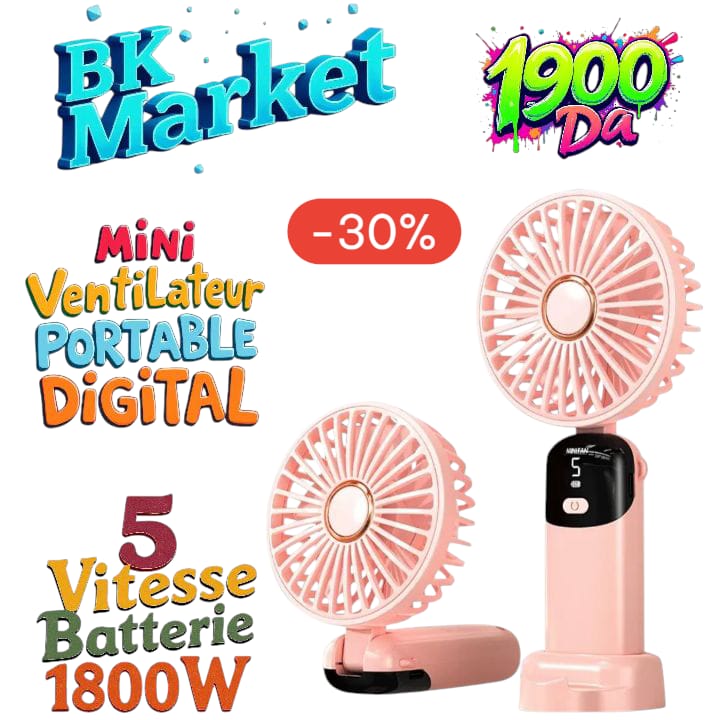 Mini Ventilateur Digital